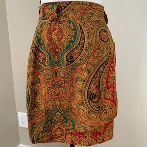 Paisley Skirt 100% Silk